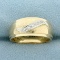 Waive Design Diamond Band Ring In 14k Yellow And White Gold