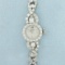 Ladies Vintage Diamond Girard Perregaux Windup Watch In 14k White Gold