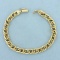 Double Curb Link Chain Bracelet In 14k Yellow Gold