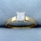 1/2ct Princess Diamond Engagement Ring In 14k Yellow Gold