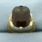 13ct Smoky Topaz Statement Ring In 14k Yellow Gold
