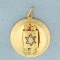Ruby Jewish Torah Pendant In 14k Yellow Gold