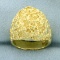Nugget Style Dome Ring In 18k Yellow Gold