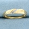 Mens Diamond Wedding Band Ring In 10k Yellow Gold