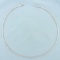 18 Inch Omega Link Necklace In 14k White Gold