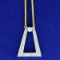 Art Deco Style 1/2 Ct Tw Diamond Necklace In 18k Yellow And White Gold