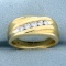 Diamond Wedding Or Anniversary Band Ring In 14k Yellow And White Gold