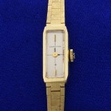 Antique Windup Ladies Hamilton Watch In Solid 14k Yellow Gold