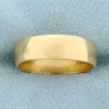 6mm Wedding Band Ring In 14k Yellow Gold
