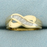 1/3ct Tw Baguette Diamond Ring In 14k Yellow Gold