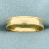 4mm Beaded Edge Milgrain Wedding Band Ring In 14k Yellow Gold