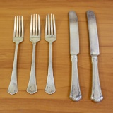 Wallace Washington Five Piece Sterling Silver Flatware Set