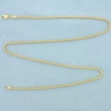 16 1/2 Inch Snake Link Chain Necklace In 14k Yellow Gold