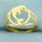 Dolphin Ring In 14k Yellow Gold