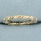 Two Toned Rope Design Band Ring In 14k Yellow And White Gold