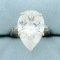 10ct Tw Cz Three-stone Engagement Ring In 10k White Gold
