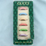 Authentic Vintage Gucci 25mm Watch Bezels In Pastel Colors