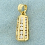 1/2ct Tw Diamond Pendant In 14k Yellow Gold