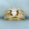 1 1/4ct Tw Marquise Diamond Engagement Ring In 14k Yellow Gold