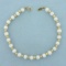 Gold Bead And Pearl Bracelet In 14k Yellow Gold