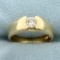 1/3ct Diamond Solitaire Ring In 14k Yellow Gold