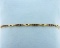 Vintage Thin Enamel Bracelet In 18k Yellow Gold