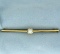 Antique Akoya Pearl Pin In 18k Yellow Gold