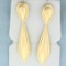 Dangle Earrings In 14k Yellow Gold