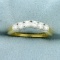 1/2ct Tw Diamond Curved Wedding Band Ring In 18k Yellow Gold And Platinum