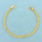 7 Inch Double Rope Design Bracelet In 14k Yellow Gold