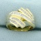 1/2ct Tw Baguette And Round Diamond Ring In 10k Yellow And White Gold