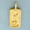 1/4 Oz Pendant In 14k Yellow Gold