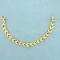 7 Inch Designer Panther Link Chain Bracelet In 14k Yellow Gold