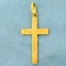 Cross Pendant In 18k Yellow Gold