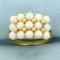 Vintage Cultured Pearl Ring In 14k Yellow Gold