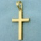 Cross Pendant In 14k Yellow Gold