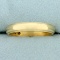 Mens Vintage Beaded Edge Milgrain Wedding Band Ring In 14k Yellow Gold