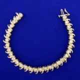 10ct Tw Diamond Tennis Bracelet In 14k Yellow Gold