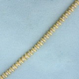 2ct Tw Champagne Diamond Tennis Bracelet In 14k Yellow Gold