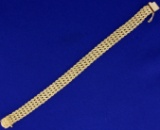 Wide Rope Link Bracelet In 14k Yellow Gold