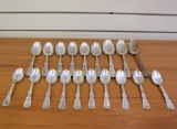 Vintage Wallace Waverly Sterling Silver 19 Piece Spoon Set