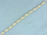 2ct Tw Baguette Diamond Bracelet In 14k Yellow Gold