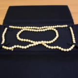 Vintage Chanel Ultra Long Baroque Faux Pearl Rope Strand Necklace