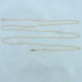 30 Inch Figure Of 8 Link Chain Necklace In 14k Yellow Gold