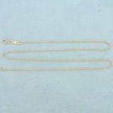 16 Inch Prince Of Wales Chain Necklace In 14k Yellow Gold