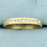 Diamond Wedding Or Anniversary Band Ring In 14k Yellow Gold