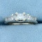 2/3ct Tw Princess Cut Diamond Engagement Or Anniversary Ring In 14k White Gold