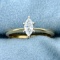 1/3ct Diamond Solitaire Engagement Ring In 14k Yellow And White Gold