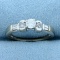 1/2ct Tw Diamond Engagement Ring In 14k White Gold