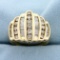 1.66ct Tw Channel Set Champagne Diamond Ring In 14k Yellow Gold